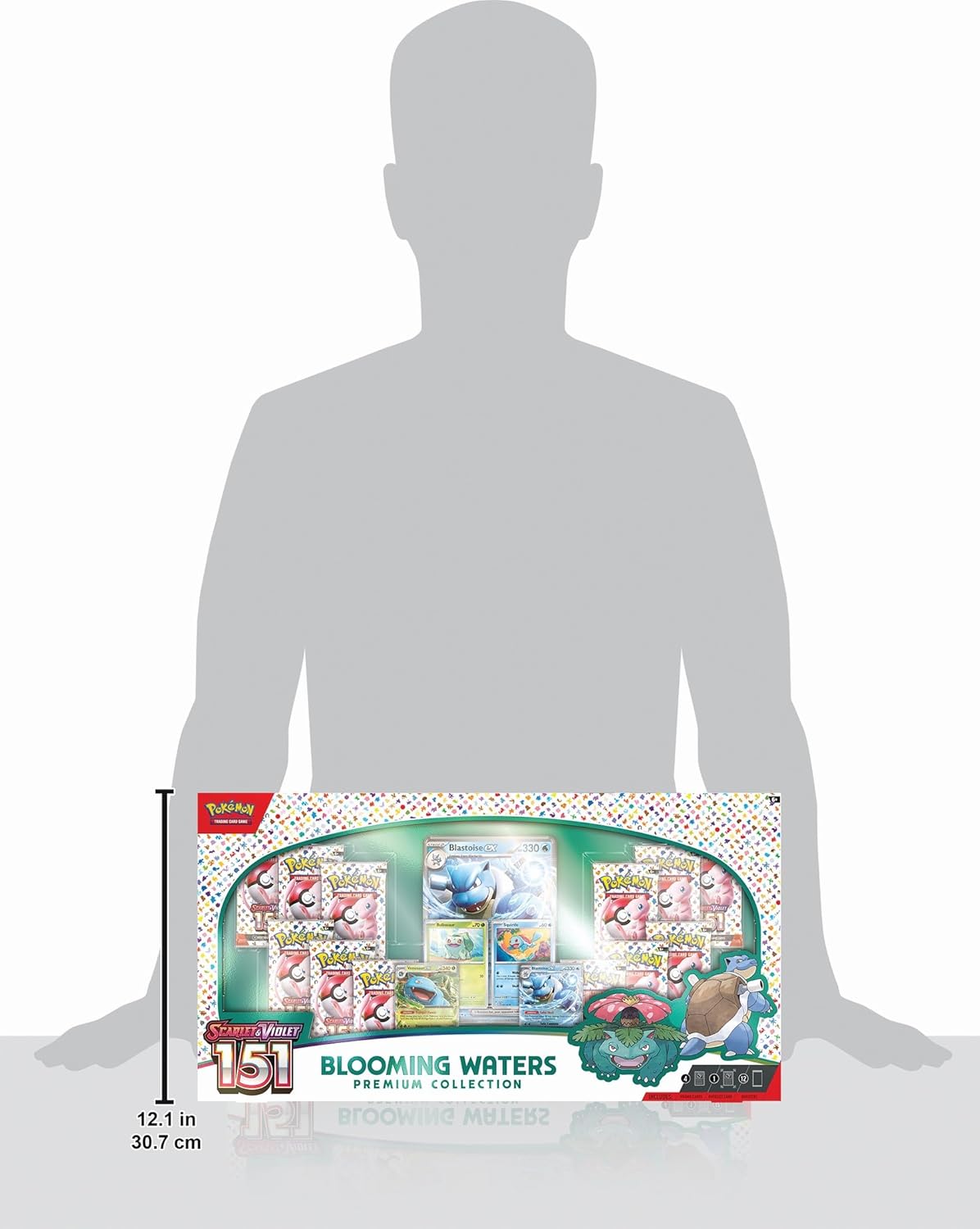 Pokémon TCG: Blooming Waters 151 Premium Collection (English)– ¡Domina el Juego con Venusaur ex y Blastoise ex!