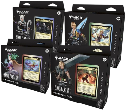 Set 4 Decks Commander; Magic the Gathering