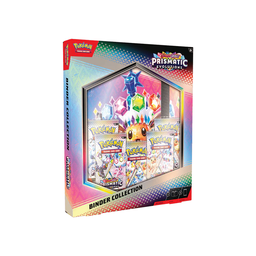 Álbum coleccionable Pokémon TCG Escarlata y Púrpura - Evoluciones Prismáticas