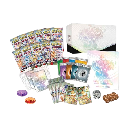 Prismatic Evolutions Elite Trainer Box (English).