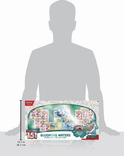 Pokémon TCG: Blooming Waters 151 Premium Collection (English)– ¡Domina el Juego con Venusaur ex y Blastoise ex!